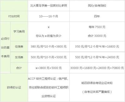 在北大青鸟呆一年的学费是多少?岳阳市北大青鸟学费一览表